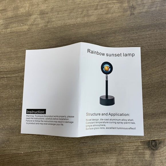 Sunset Projection Lamp,180 Degree Rotation Rainbow Projection Lamp USB Charging - Picture 11 of 12